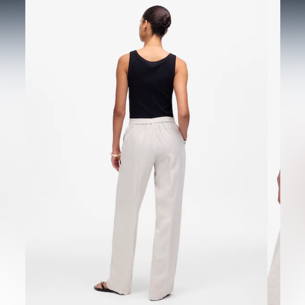 NWT Madewell The Easy Pull-on Pant in 100% Linen Women’s size M - Picture 5 of 16